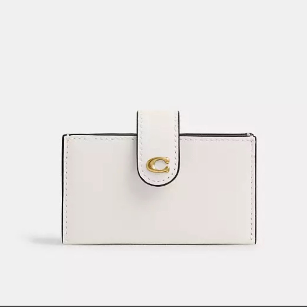 ‼️NEW Coach Chalk Leather Essential Multi Card Holder Wallet